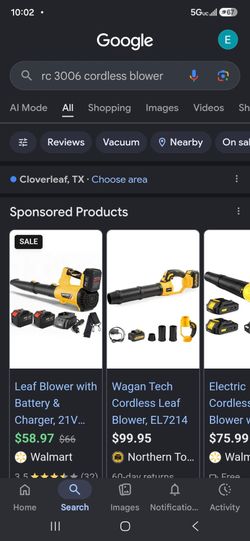 Cordless Leaf Blower