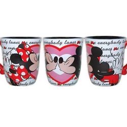 Westland Disney Mickey and Minnie Mouse Kisses Mug Valentine’s Day Heart