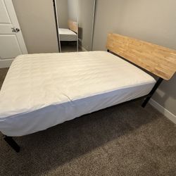 Queen bed and mattress