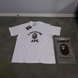 Bape A Baithing Ape white shirt