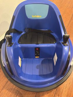 Kidzone 6V Ride On Bumper Car Kids 1.5-6 Years, LED Lights & 360°Spin
