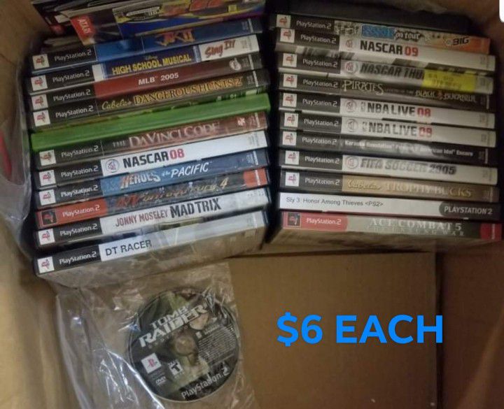 Ps2 Games. $6 Each. If Shipping Then Order At Least Games.
