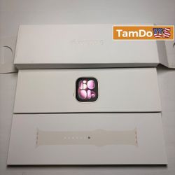 Apple Watch Series 11 42mm, Cellular Gold Aluminum Case Sport Band S/M