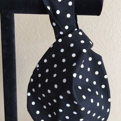 Black • White Polka Dot Wristlet 