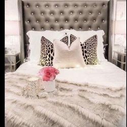 Beautiful Silver Bedroom Set
