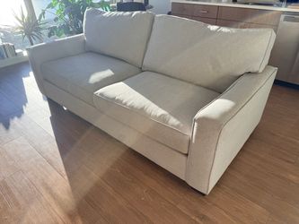Pottery Barn PB Comfort Square Arm Sofa – Performance Fabric – Dove Gray