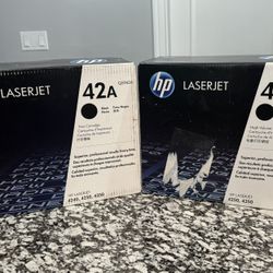 Brand New hp 42x & 42A Black Original LaserJet Toner Cartridge 