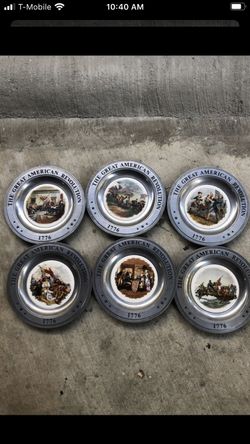 The Great American Revolution Plates 1776 6 plate collection