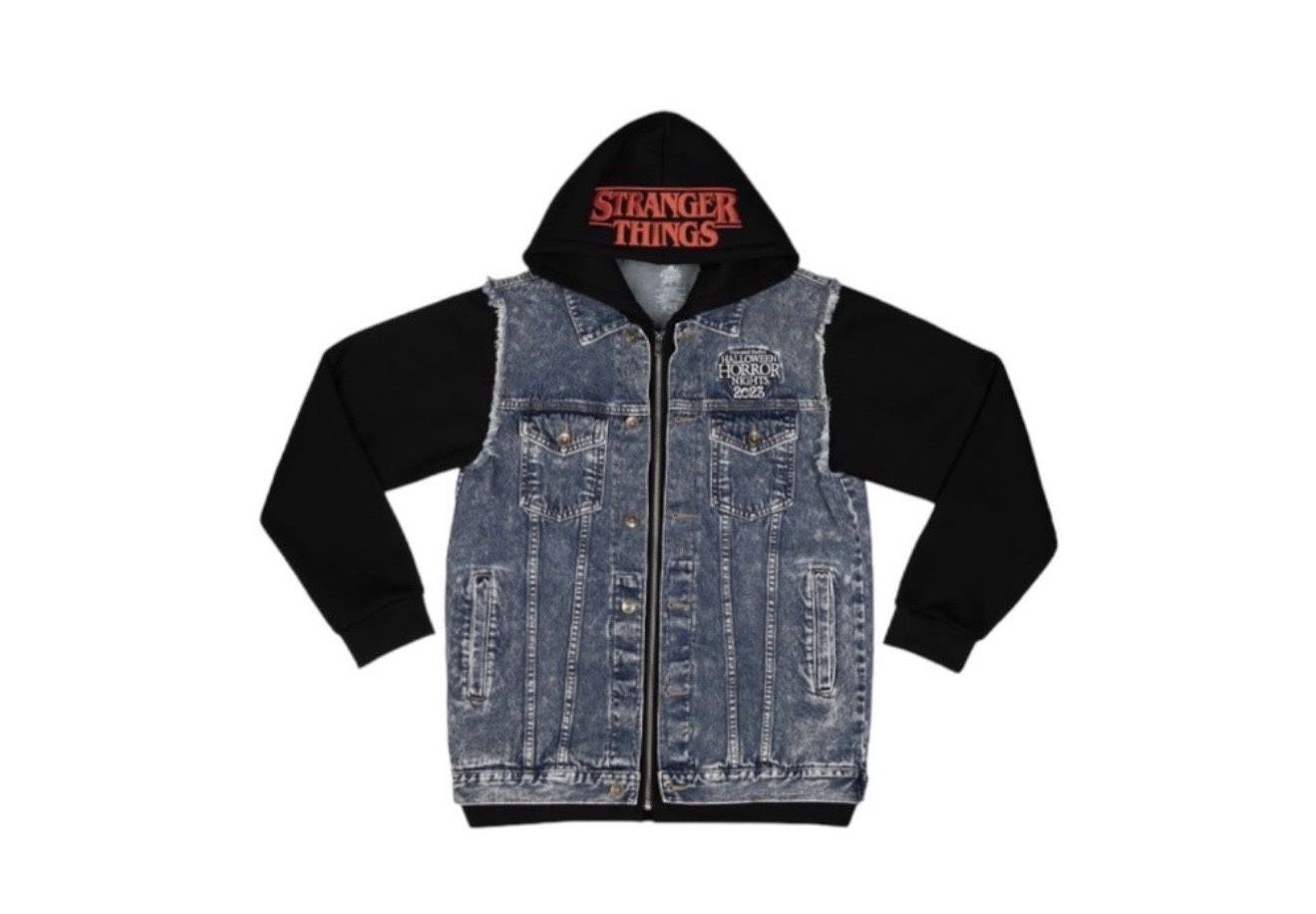 Stranger Things Hellfire Club Jacket Hoodie HHN Halloween Horror Nights Size Medium Large M L Med Lrg Md Lg Season 5