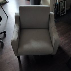 Single Seat Couch - $5 - used, Some tears