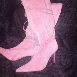 Soft Pink Sexy Boots