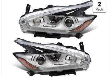 Headlights Assembly Compatible with Murano 2015 -2018
Not Halogen Projector Headlamp NI NI 260609UE5C 260109UE5C Driver & Passenger