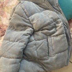 Pink Platinum Puffer Jacket 