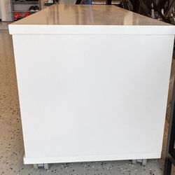 TV stand with Wheels Drawers
