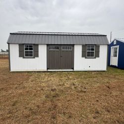 12x24 Lofted Storage With Wrap Around Lofts And Electric 