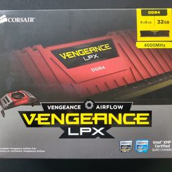 CORSAIR Vengeance LPX 32GB (4x8GB) 4000 MHz DDR4 PC4-32000 (CMK32GX4M4K4000C19) Desktop RAM Memory