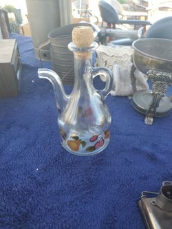 Glass Olive Oil Made From Italy
