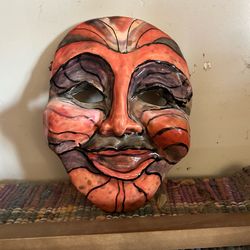 Ceramic theatre style mask