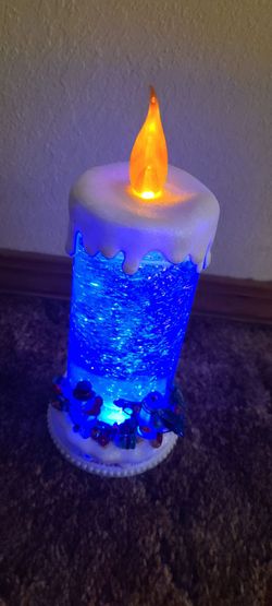 Beautiful Christmas, Snowglobe Battery Operated Color Changing With Swirling Glitter