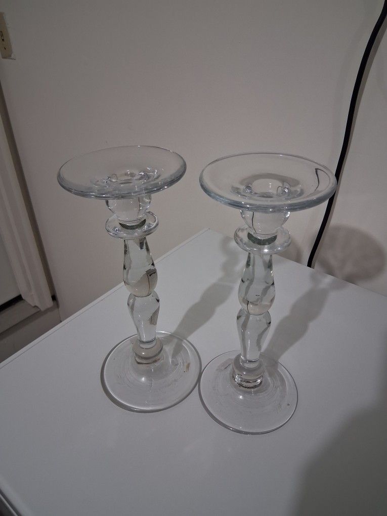 Glass Candle Holders