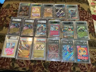 Pokemon Graded Cards PSA TAG CGC AND ARENA with Charizard Greninja and more