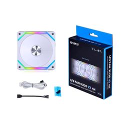 Lian Li UNI Fan SL120 V2 RGB White Single Pack Without Controller (Compatible with Lian Li SL120 V2 3 Pack only) - UF-SL120V2-1W (V2)