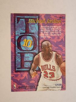 MICHAEL JORDAN Hoops ALL-TIME ROOKIE Team $$ Card Insert CHICAGO BULLS RARE!