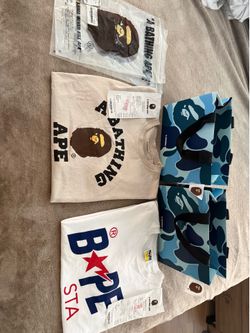2 authentic Bape T shirts