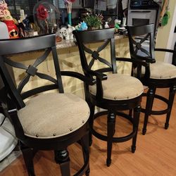 3 Bar Stools Chairs Barstools 30"