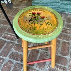 Hand Painted Stool