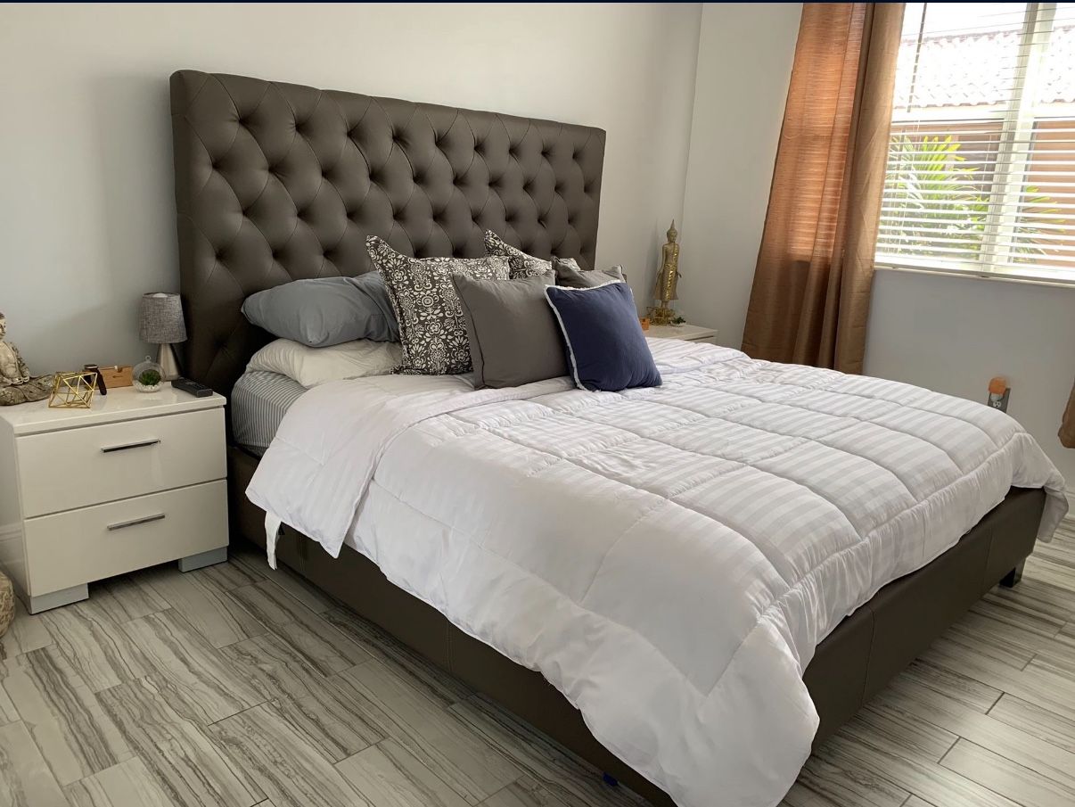 King Size Bed Frame (with mattress)