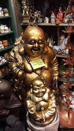 Cool jumbo 3 ft tall Happy Buddha statue