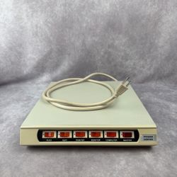 Vintage Computer PC Power Center Surge Protector Multi Outlet Power Strip