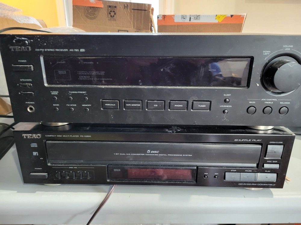 TEAC Receiver And CD Player