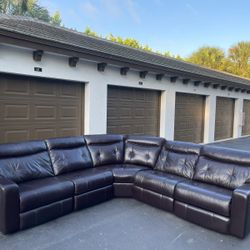 Sectional Couch/Sofa - Brown - Recliners - Leather - Delivery Available 🚛