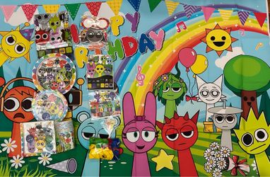 Sprunki birthday party decorations supplies.