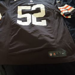 Signed Authentic Cleveland Brown's Jersey