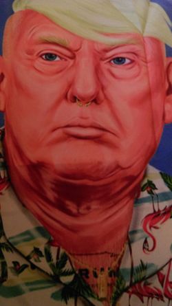 TRUMP gag gift pillow slipcover