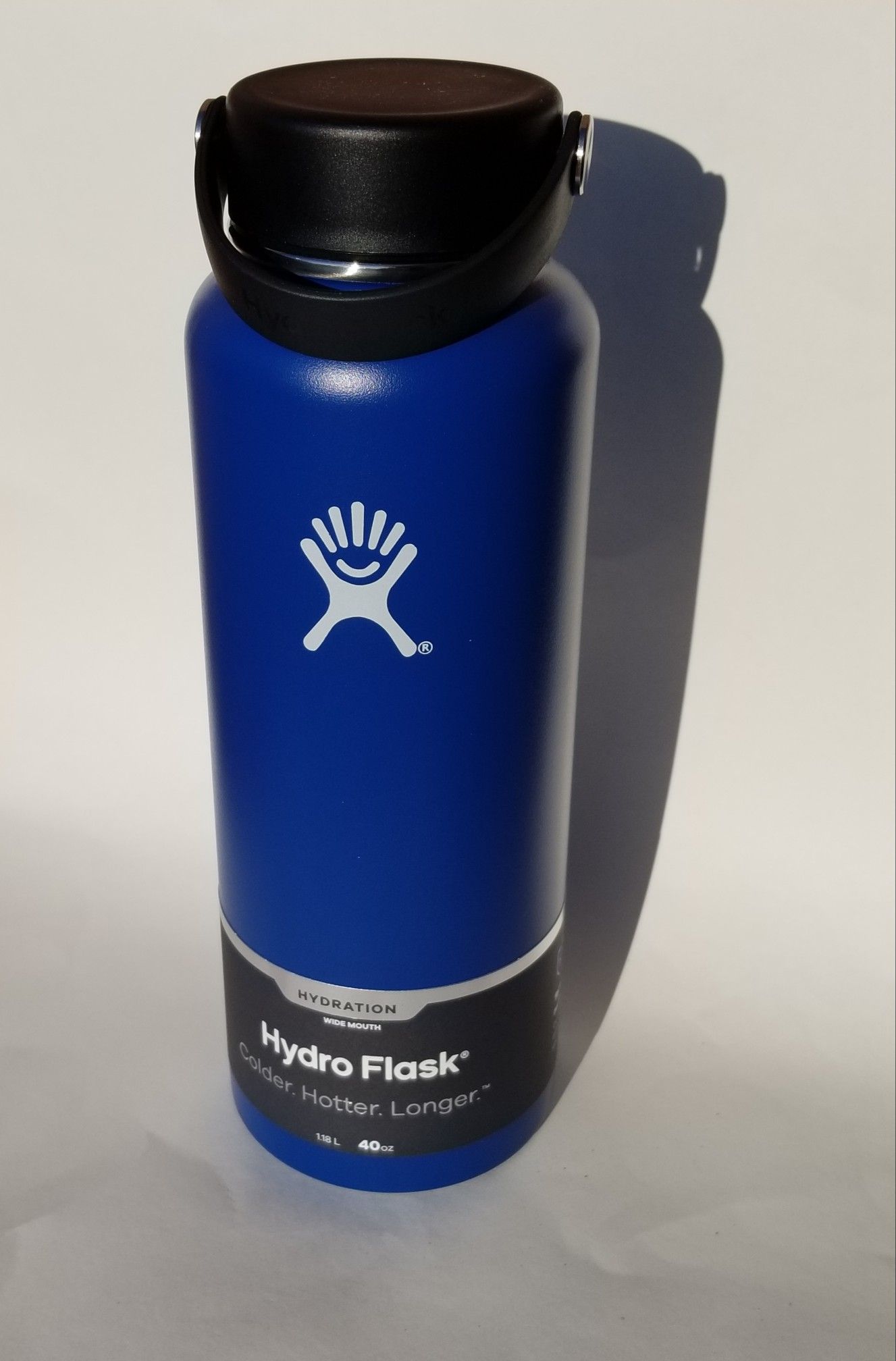 Hydro Flask Water Bottle With Flex Cap 40oz Navy Blue