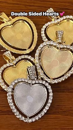 Custom Double-Sided Heart Necklaces