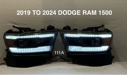 2019 TO 2024 DODGE RAM 1500 PROJECTOR HEADLIGHTS SWITCHBACK