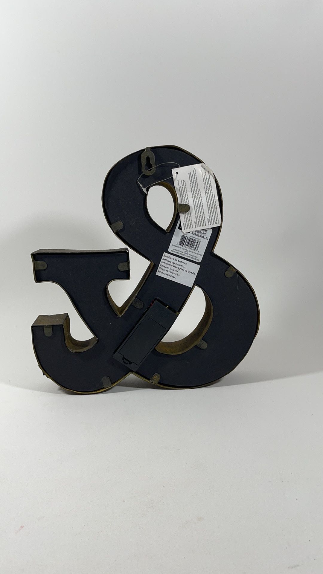 studio decor LED-Lighted metal marquee letters 12”