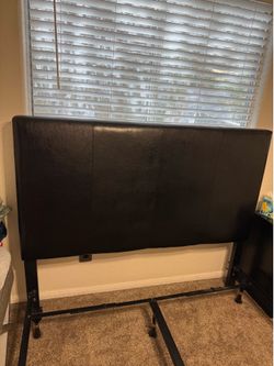 Queen headboard and frame