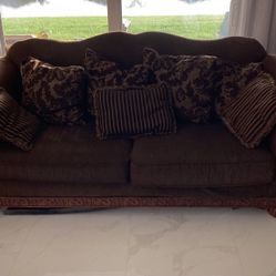 Beautiful Brown Couch Sofa