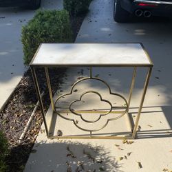 Marble and Gold Entry/Console Table