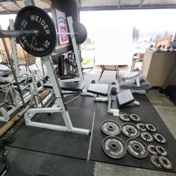 Weight Set and Rack 
