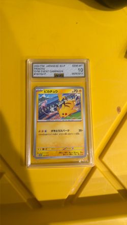 Pikachu Japanese SV-P Gym Event PSA 10 Gem Mint