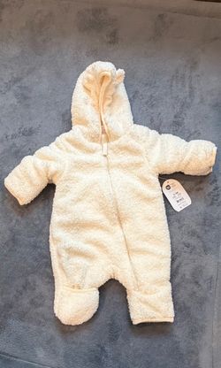 Baby Sherpa Hooded Snowsuit 0-3M