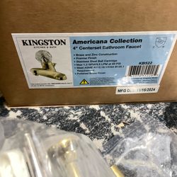 Kingston center set bathroom faucet