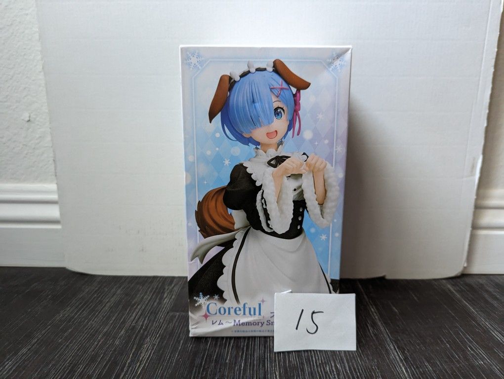 Taito Re:Zero Coreful Figure Rem~Memory Snow Dog ver~ Prize Figure Anime